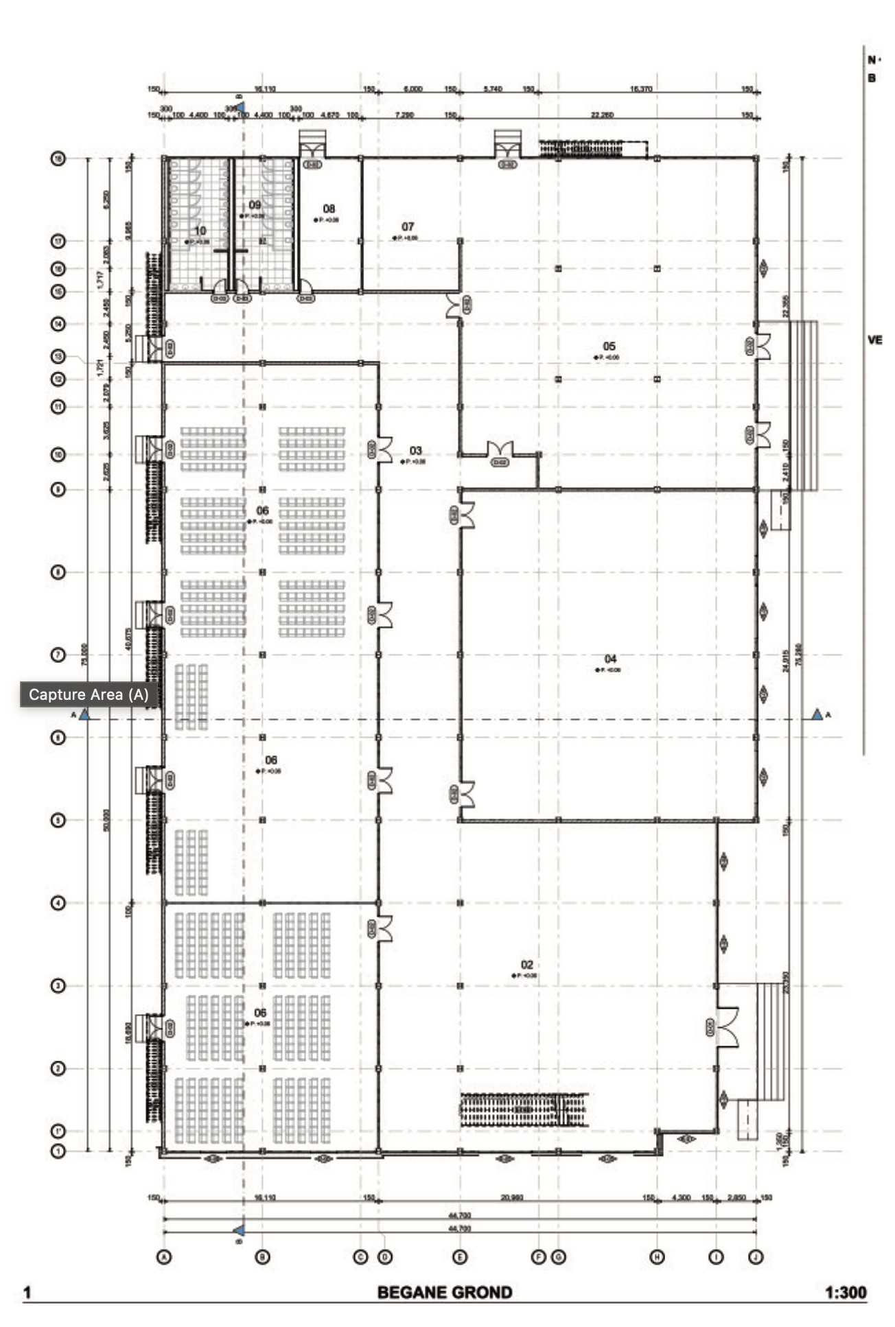 Ground floor plan of Royal Prince Convention Center