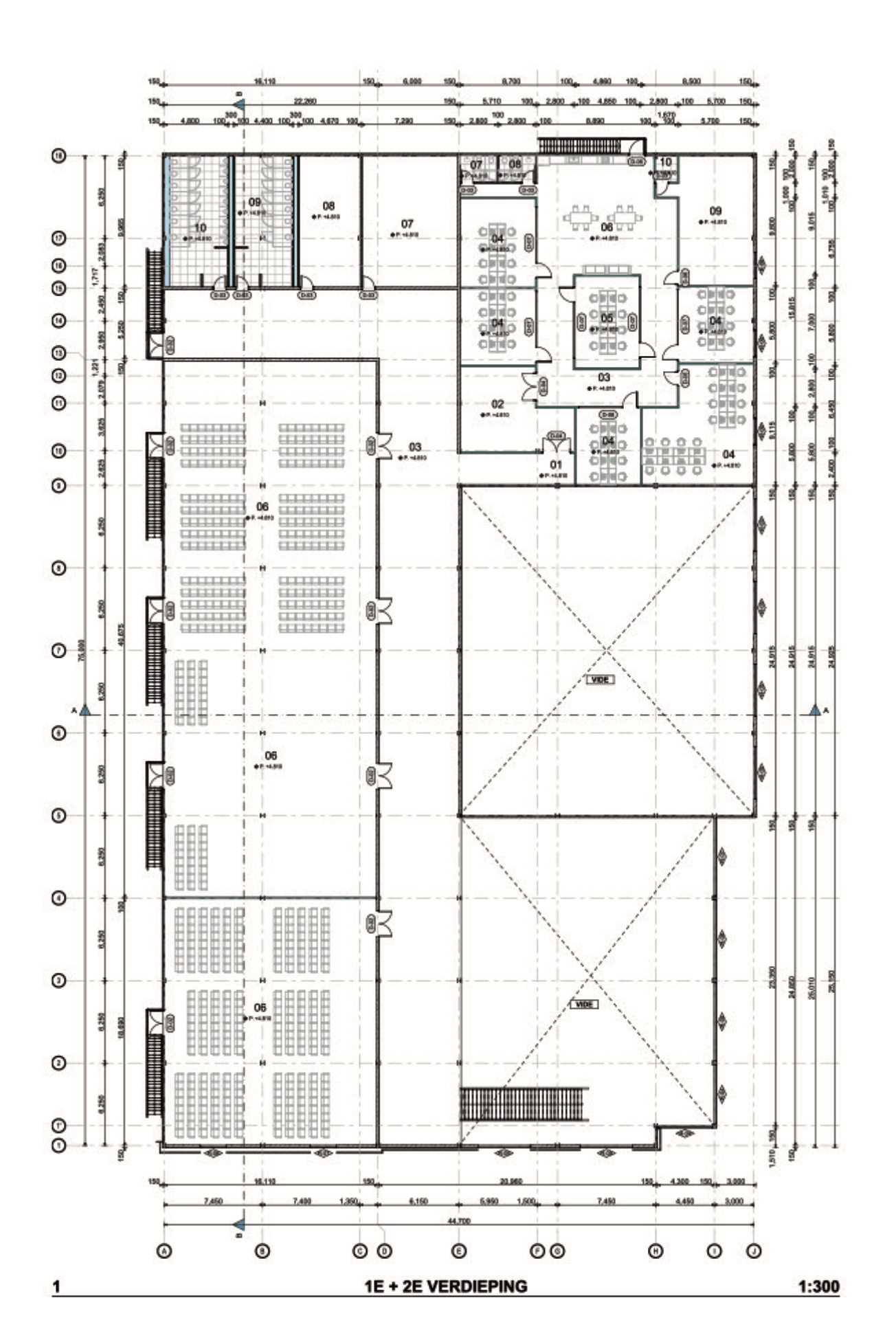 First and second floor plan of Royal Prince Convention Center